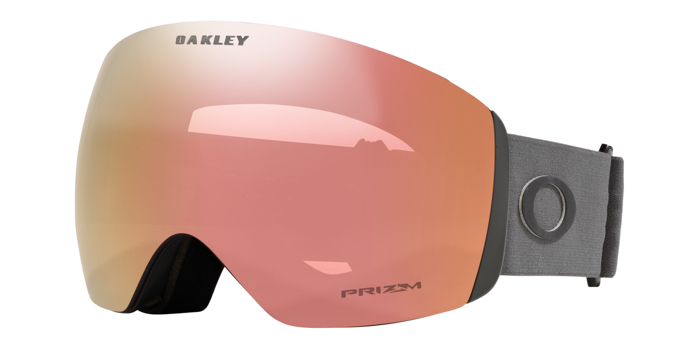 Oakley Flight Deck L Snow Skibrille - Matte Forged Iron - Prizm Rose Gold Iridium