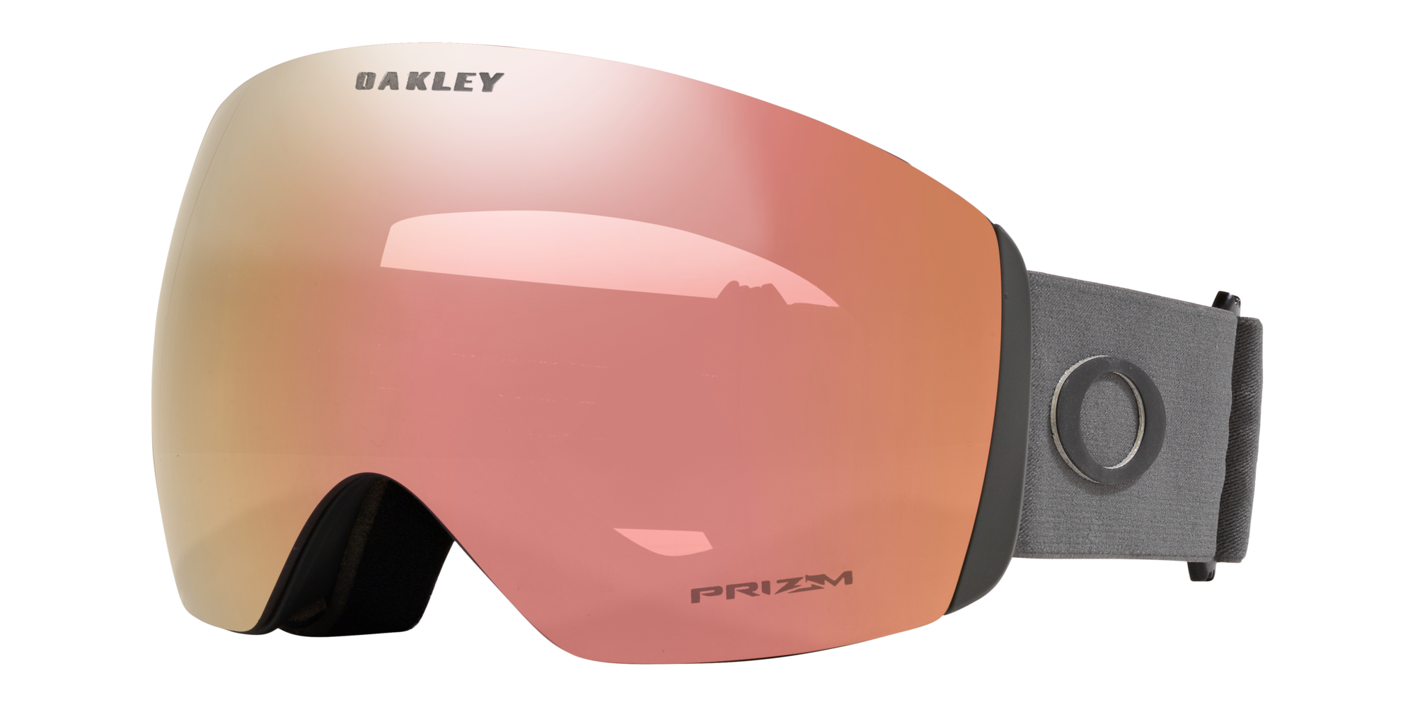 Oakley Flight Deck L Snow Skibrille - Matte Forged Iron - Prizm Rose Gold Iridium