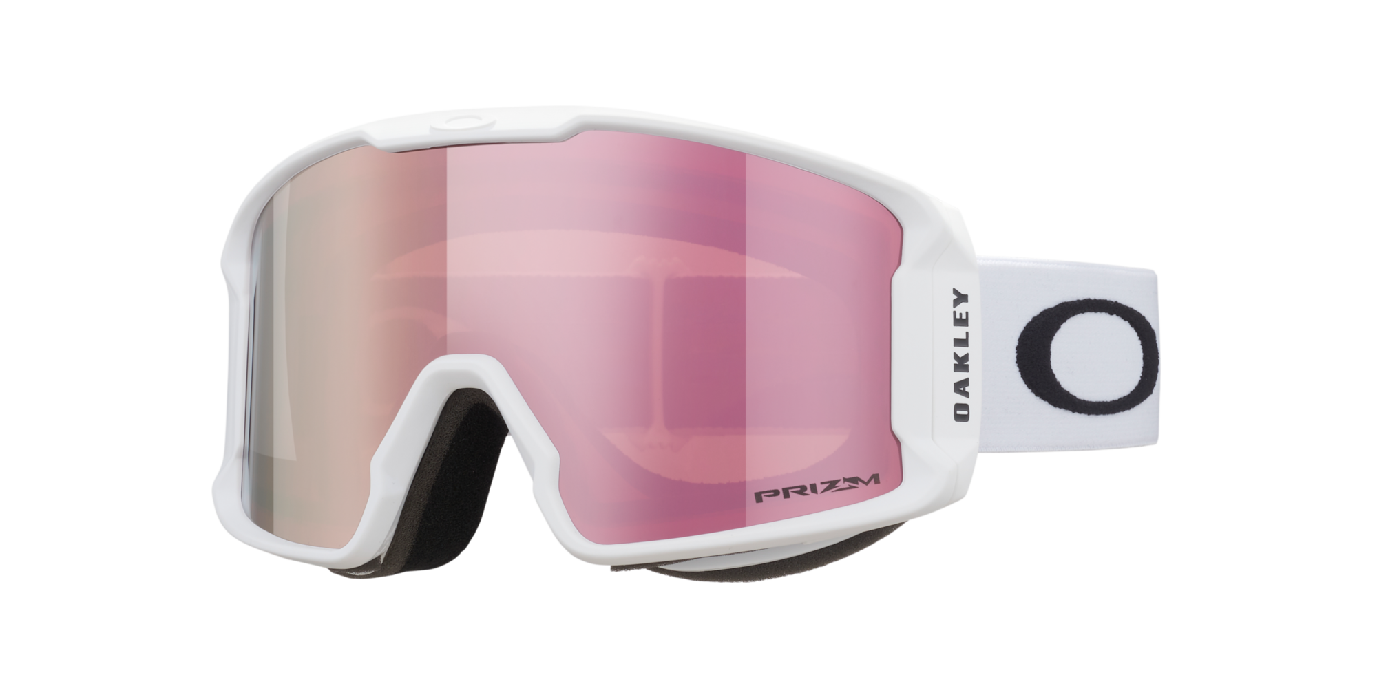 Oakley Line Miner M Snow Skibrille - Matte White - Prizm Rose Gold Iridium