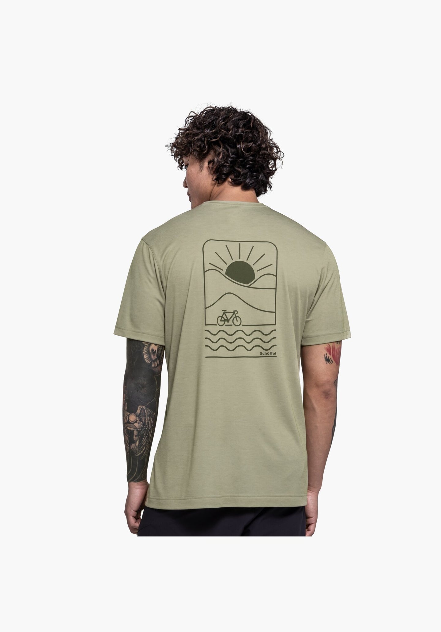 Schöffel Urban T-Shirt mit Outdoor Druckmotiv am Rücken