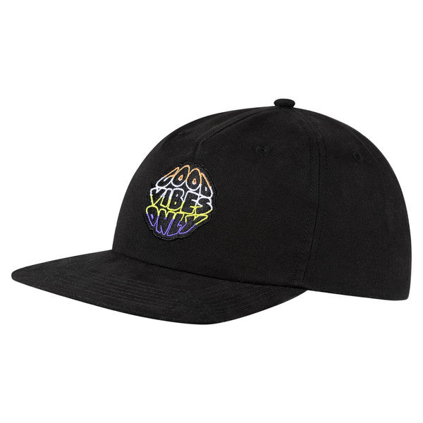 Buff Snapback Cap Kinder -  Solid Black
