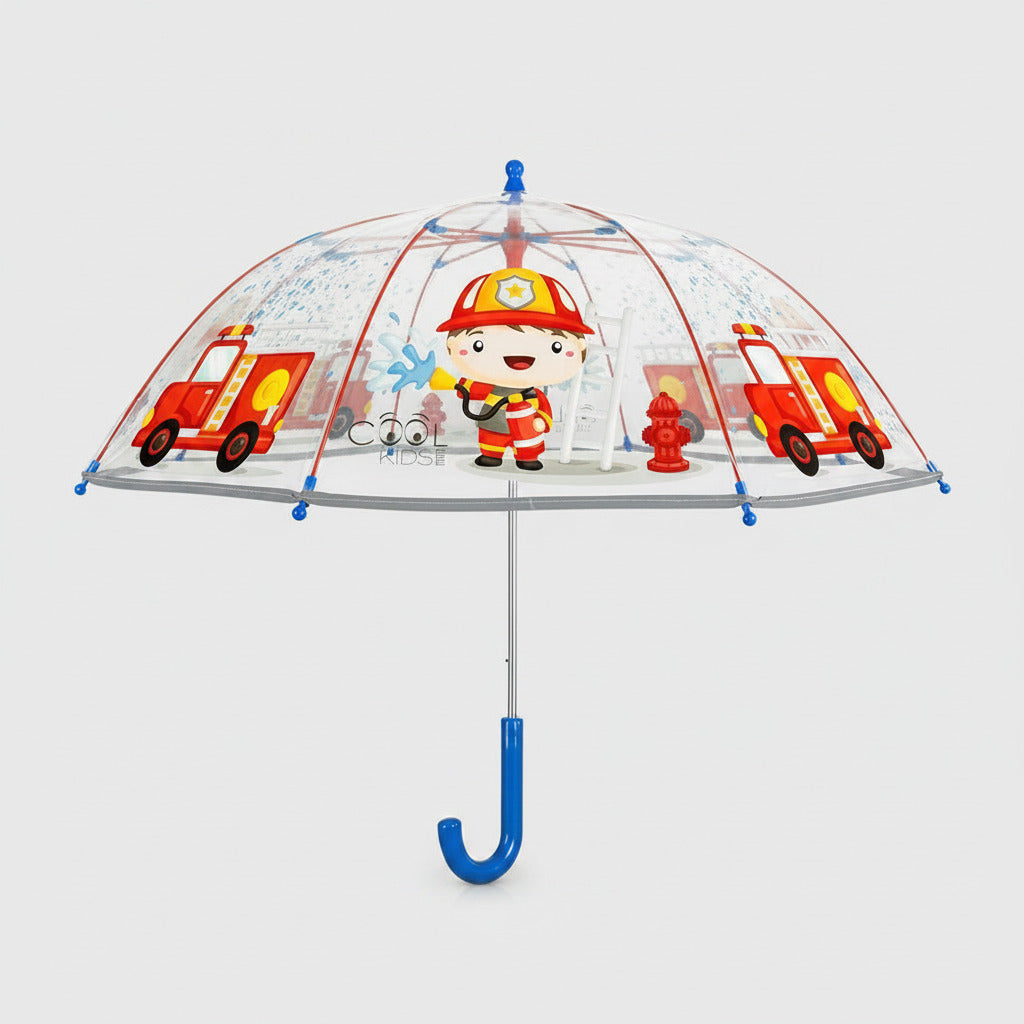 Perletti Glow in the Dark Feuerwehr Kinderschirm