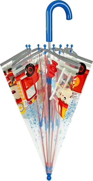 Perletti Glow in the Dark Feuerwehr Kinderschirm