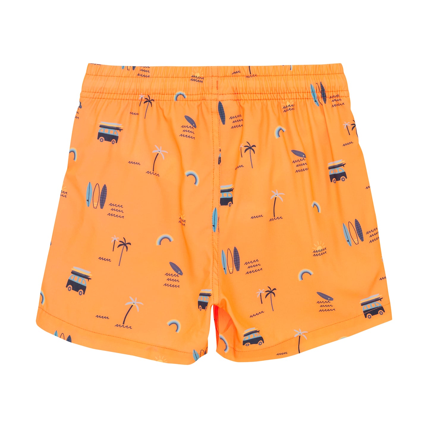 Color Kids-Badeshorts AOP - Orange Pop
