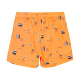 Color Kids-Badeshorts AOP - Orange Pop
