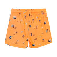 Color Kids-Badeshorts AOP - Orange Pop