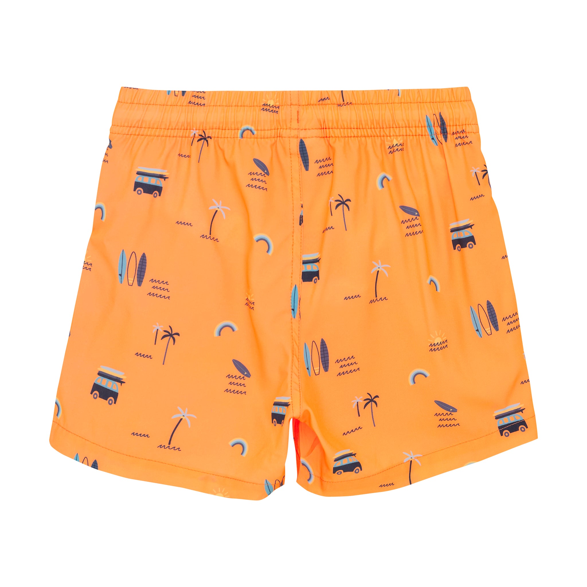 Color Kids-Badeshorts AOP - Orange Pop