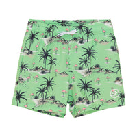 Color Kids-Badeshorts AOP - Green Ash