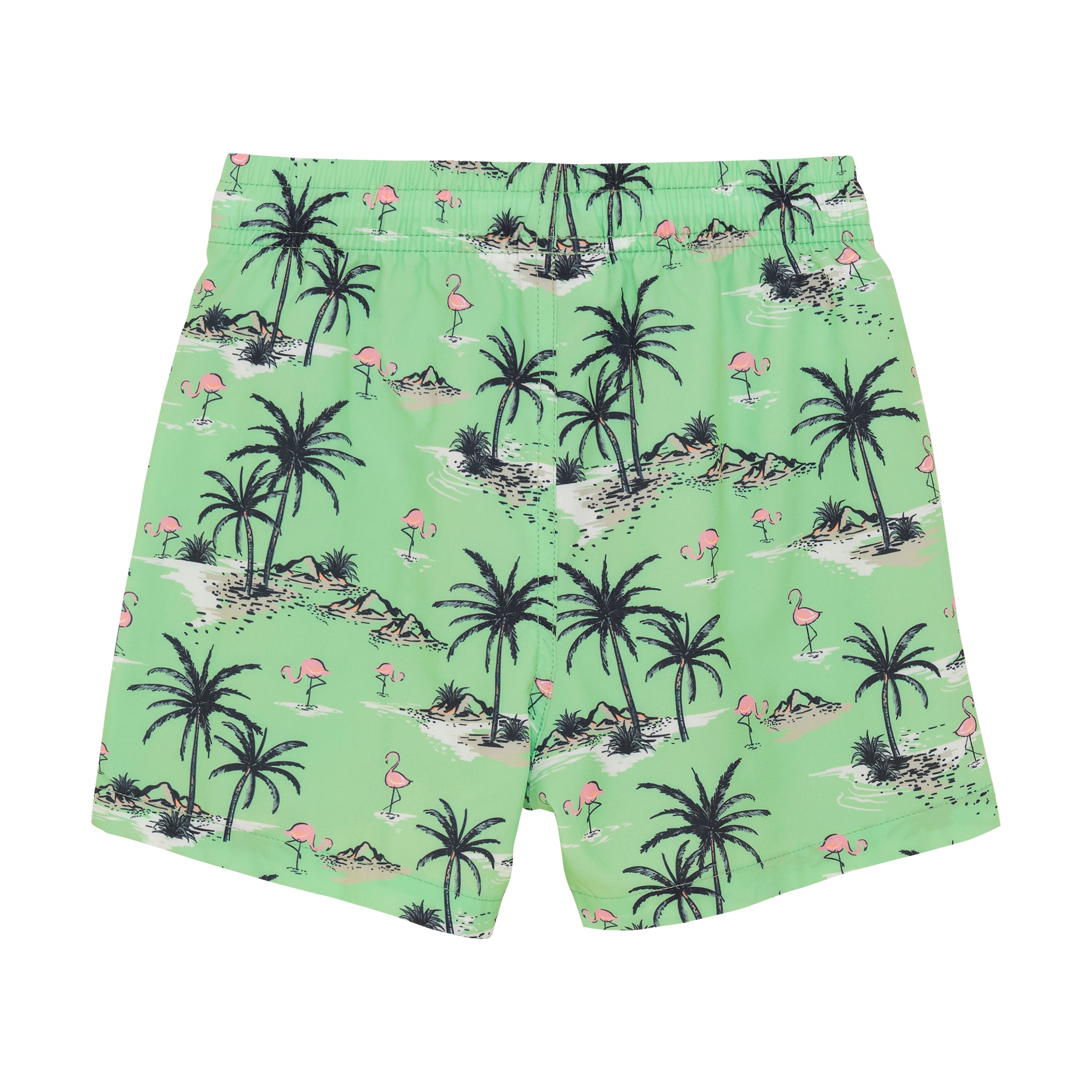 Color Kids-Badeshorts AOP - Green Ash