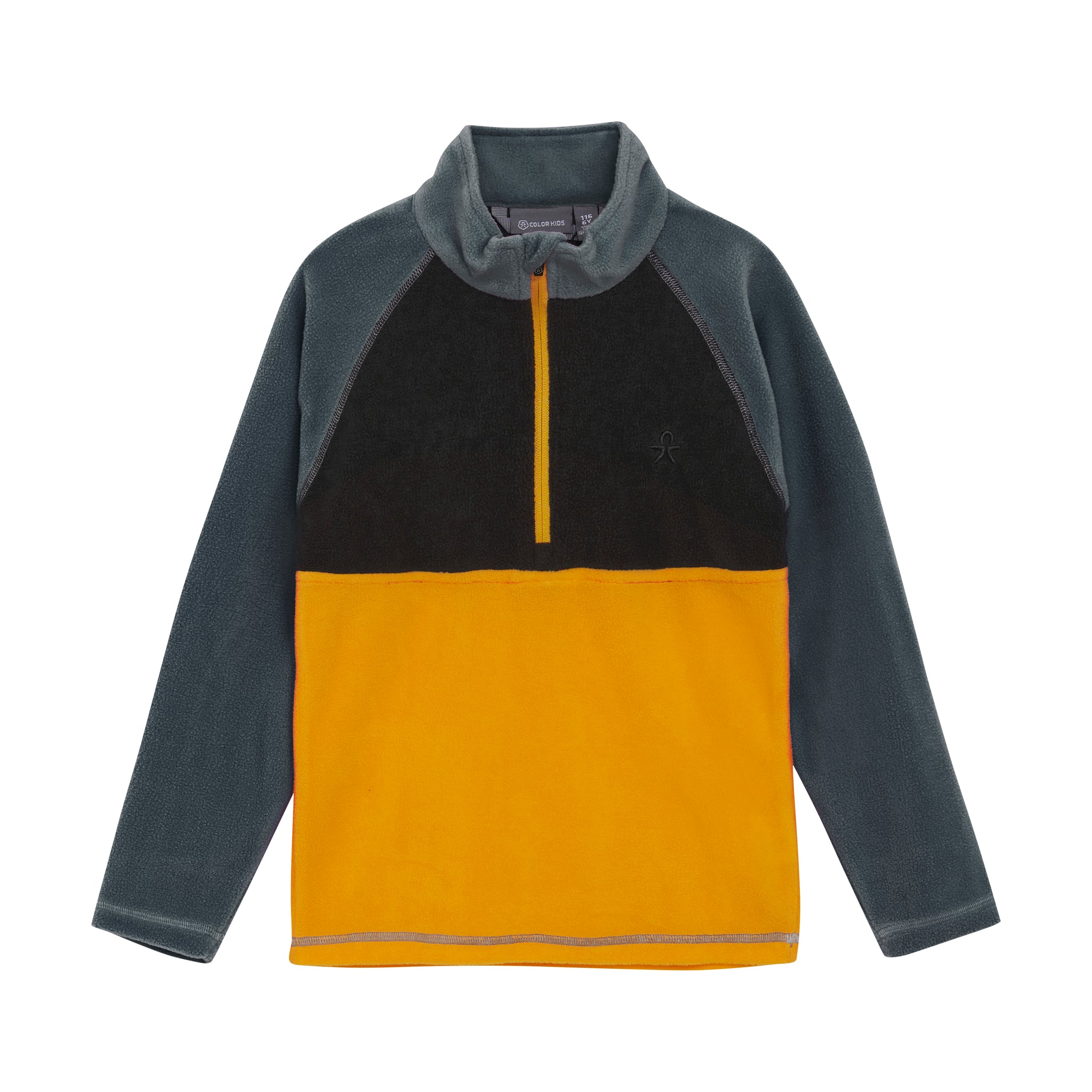 Color Kids Fleece Pulli - Colorblock