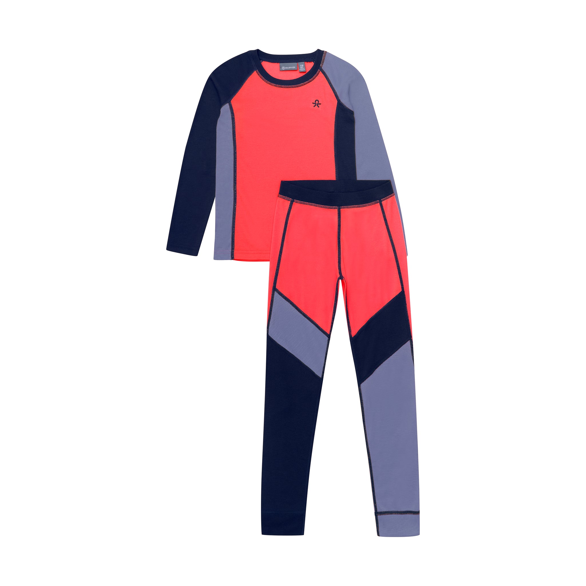 Color Kids Ski Underwear Colorblock Base Layer