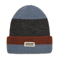 Color Kids Beanie W. Wool & Contrast