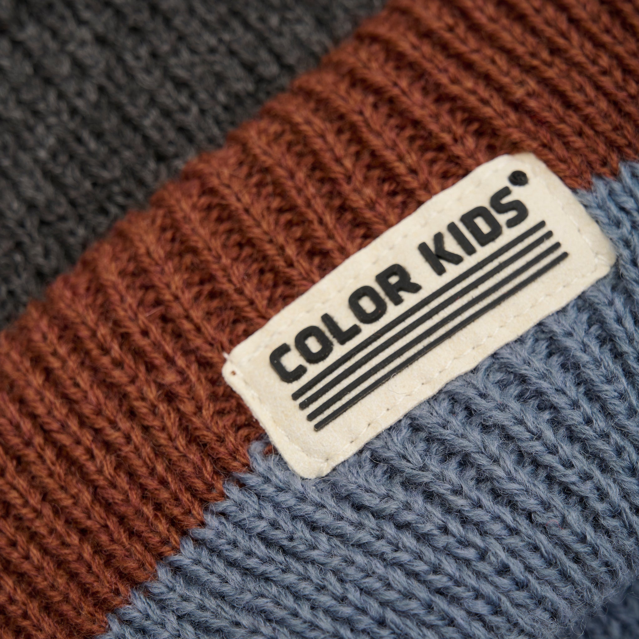 Color Kids Beanie W. Wool & Contrast