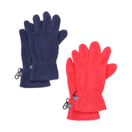 Color Kids Fleece Handschuhe 2 Paar Set