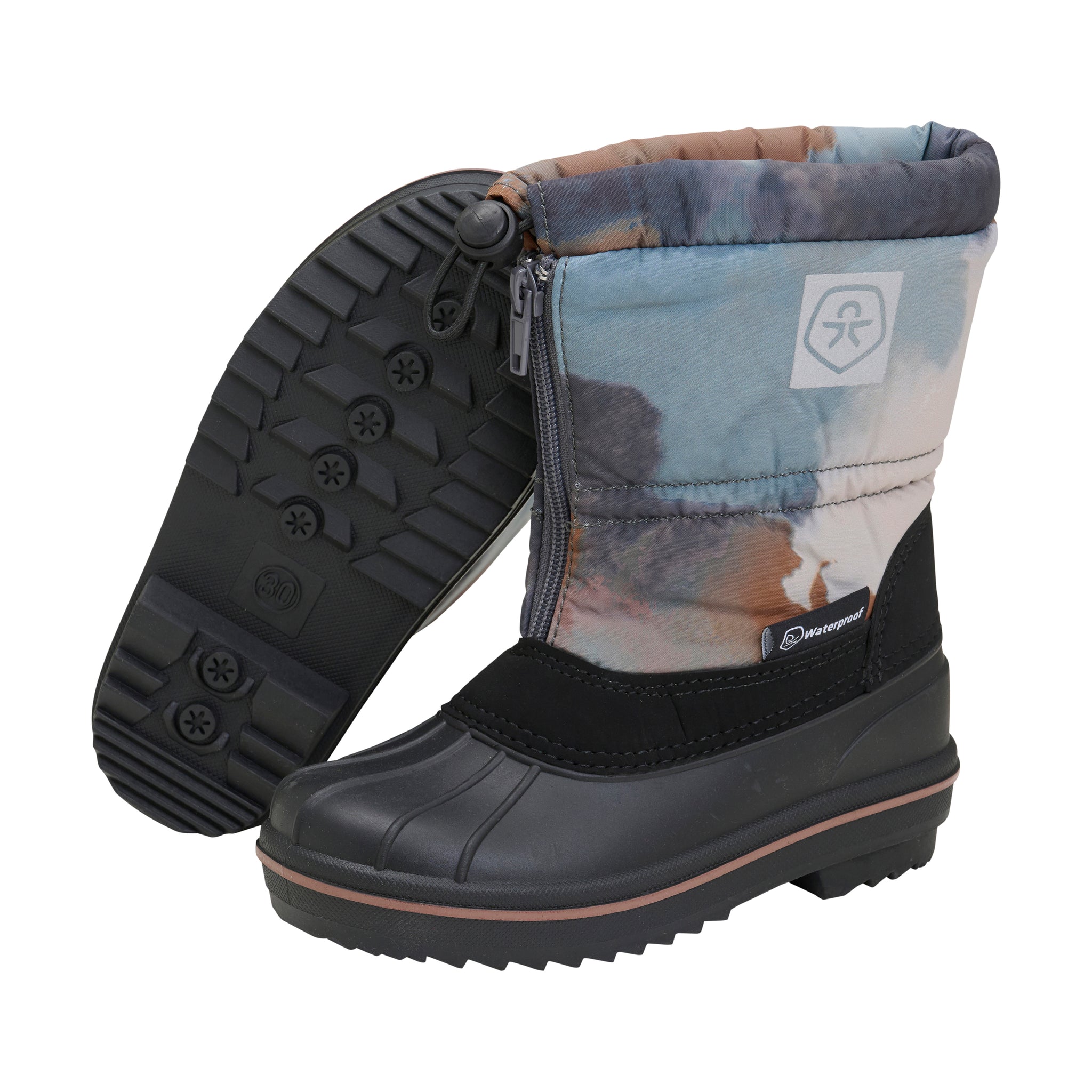 Color Kids Winterschuhe W. Zip Wool & WP AOP