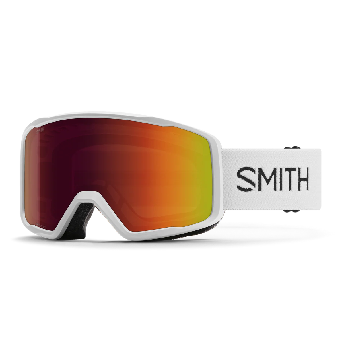 Smith Tribute Skibrille - White/Red Sol-X Mirror Black