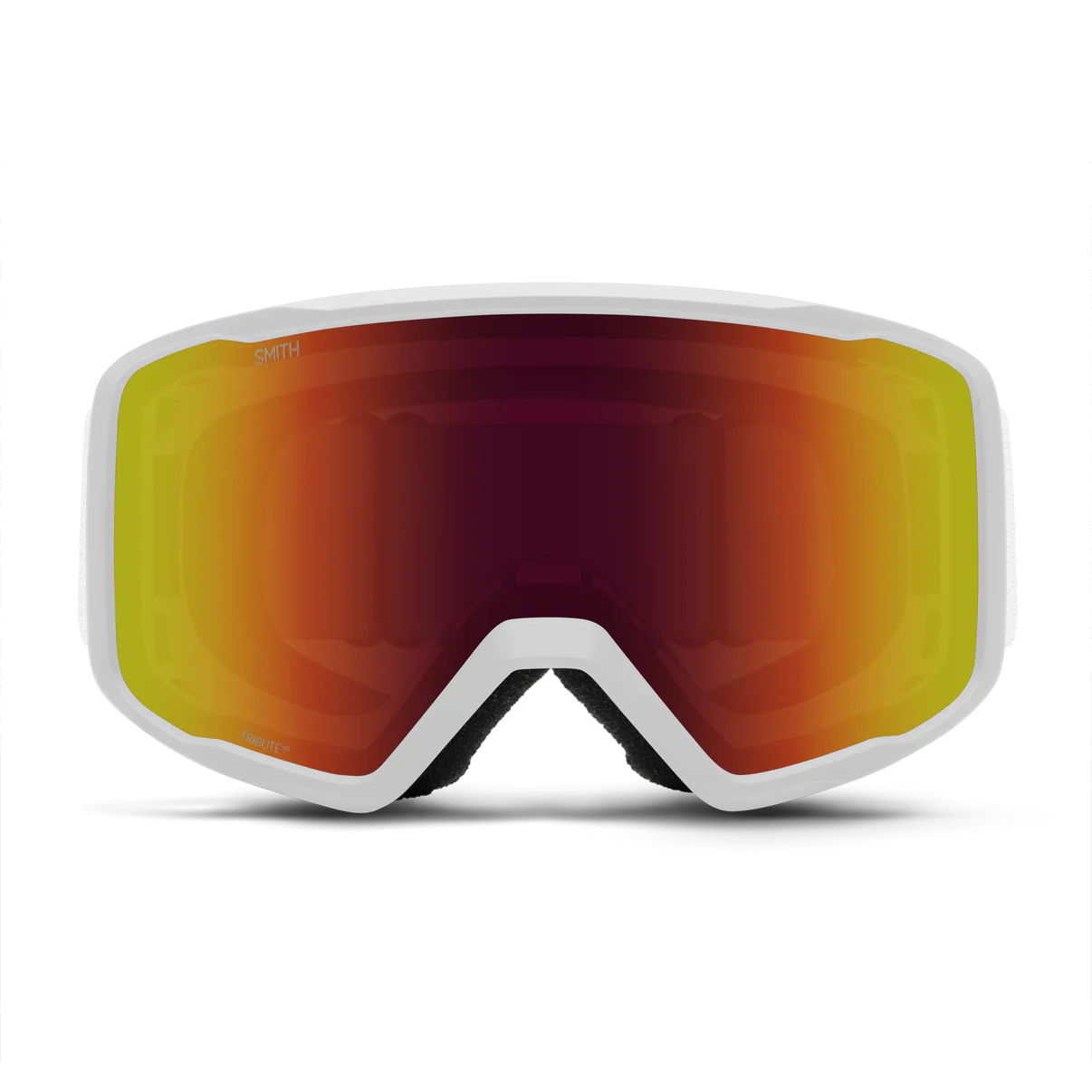 Smith Tribute Skibrille - White/Red Sol-X Mirror Black